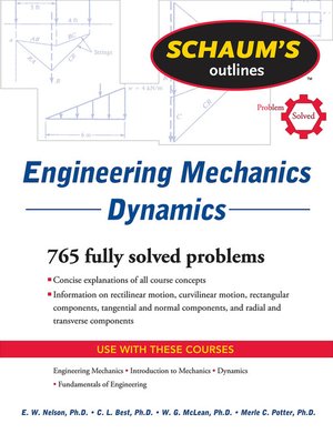 cover image of Schaum's Outline of Engineering Mechanics Dynamics
